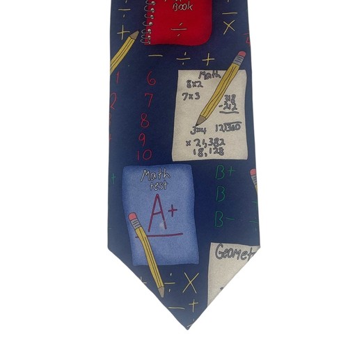 Math teacher necktie - math, silk