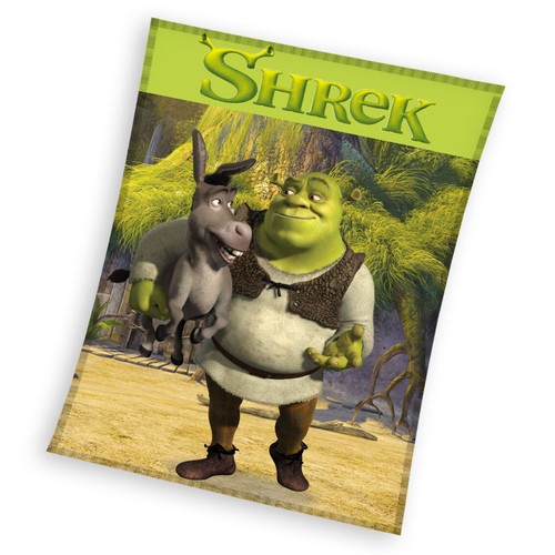 Shrek fleece blanket - shrek,