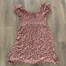 Ladies Smocked top Floral Dress From Papaya Size 18