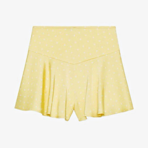 Zara yellow white polka - white,