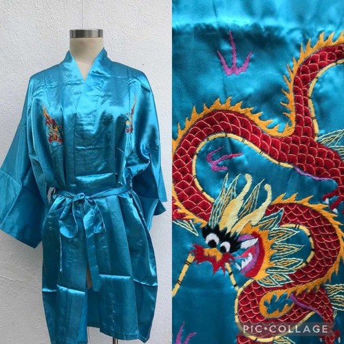 Women dragon kimono robe - dragon,