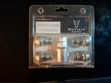 Wolfrace Locking Wheel Nuts AC -007 - 12mm X 1.50 closed end silver