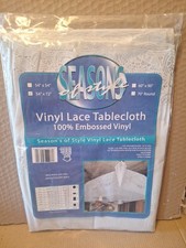 Rectangle White Lace Vinyl