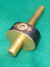 STUNNING ANTIQUE EBONY & BRASS 2 PIN MORTISING SCRIBE. GOOD WORKING ORDER.