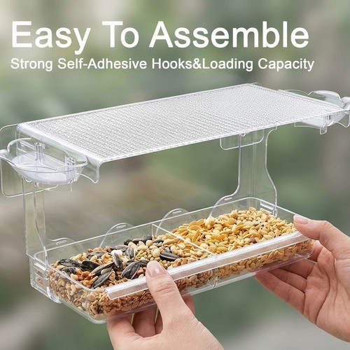 Window bird feeder with clear - bird,