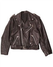 Vintage Mens Leather Biker