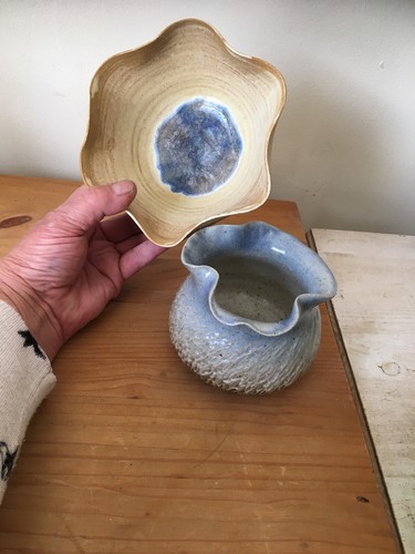 Vintage two studio pottery - two,