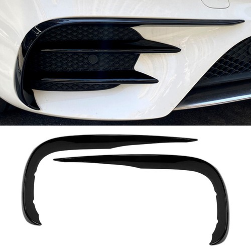 Black front bumper lip - black,