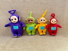 4 x Full Set Vintage Teletubbies 1996 Soft Toys Open Close Eyes Lala Dipsy Tinky