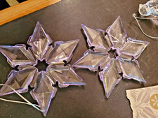 2 LAURA ASHLEY LARGE CRYSTAL