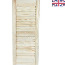 Open Louvre Wardrobe Doors -