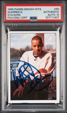 1995 Panini Smash Hits PSA/DNA 10 Warren G Auto Gem Mint Authentic #50 Signed