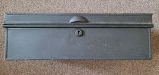 Vintage Metal Lockbox / Storage Box with Key