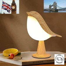 3 Colors Wooden Bird Night LED Lamp/ Diffuser Touch Switch,Rechargeable,Cordless
