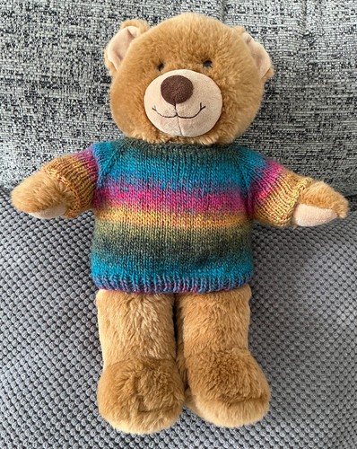Hand knitted teddy bear - hand,