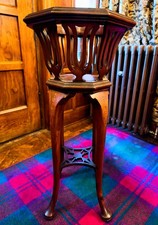 Stunning Antique Mahogany Jardiniere Plant Stand