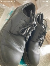 Clarks Boys Black Leather Brogue School Shoes, Size UK 4.5F, EUR 37.5