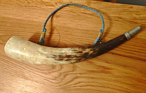 Antique hunting horn working - hunting,