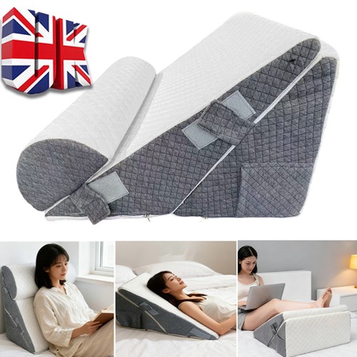 Bed wedge pillow - 10-in-1,