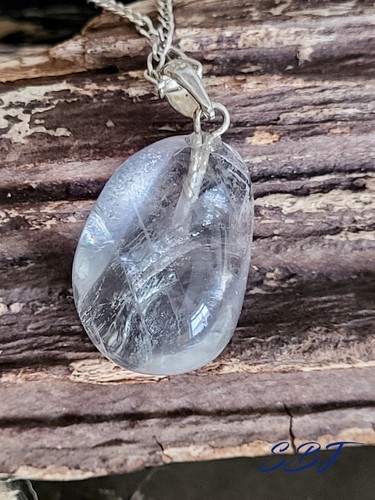 Silver 925 fluorite pendant - fluorite,