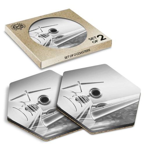 Hexagon coasters bw - 2,