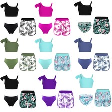 UK Kids Girls 3 Piece Bikini