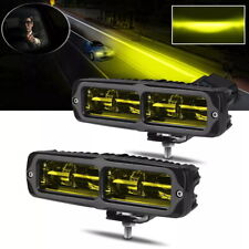 2X 6inch Yellow Amber LED