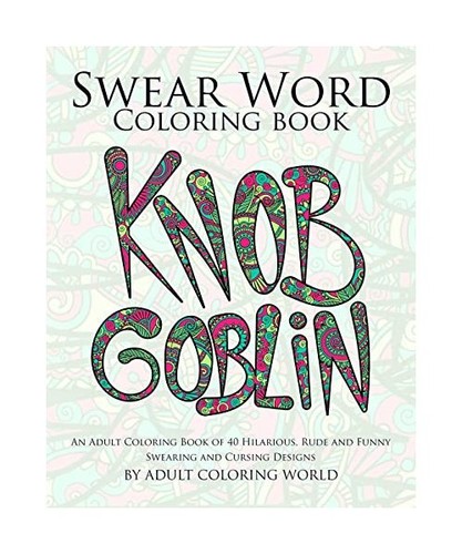 Swear word coloring book - word, book: