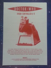 Doctor Who K9 K-9 Manual