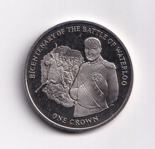 ISLE OF MAN  1 CROWN 2015