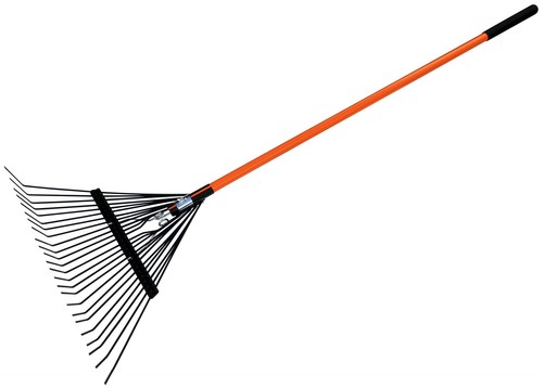 Spring garden lawn - &, rake