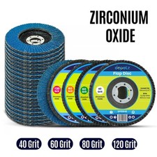 FLAP GRINDING SANDING DISCS 115mm 4.5" 40 60 80 120 GRIT ANGLE WHEEL UK