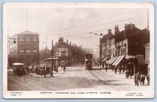 Oldham Trams ect Manchester Real Photo Postcard Ma 121