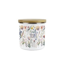 Pastel Flowers Tea Canister -