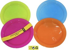 4 x Plastic Plates Multi
