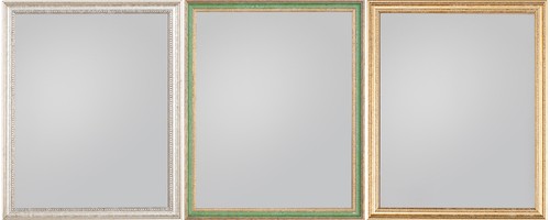 Beaded wooden photo frame gold - photo,