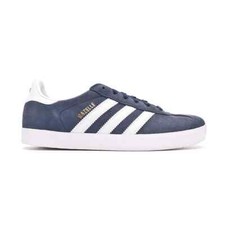 ADIDAS ORIGINALS GAZELLE JUNIORS/WOMENS TRAINERS - ALL SIZES - NAVY BLUE/WHITE
