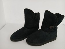 Ella Women's Black Suede Faux