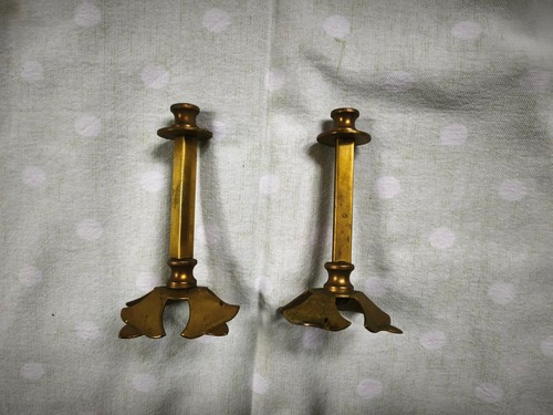 Pair gold brass - pair,