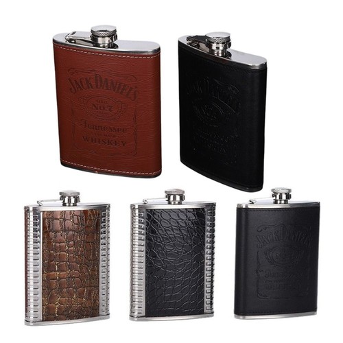 Leather covered liquor - leather,