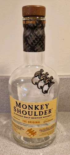 Empty monkey shoulder whisky - monkey,