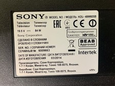 Complete breakdown SONY KDL48W605B. Verified