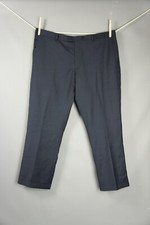 BNWT Charles Tyrwhitt - W40 L28 - Wool Natural Stretch Twill Suit Trousers Navy