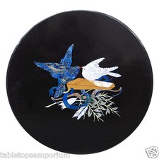Handmade black marble - black, side
