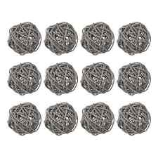 Wicker Rattan Balls Grey 4cm
