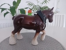 Vintage Ceramic / Porcelain Shire Horse Ornament / Figurine 