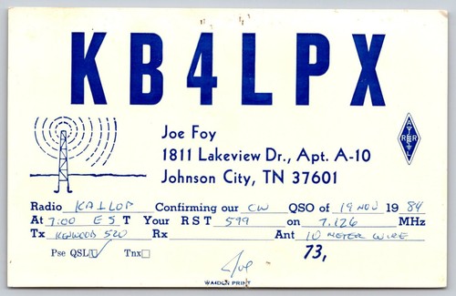1984 kb4lpx joe - kb4lpx, foy