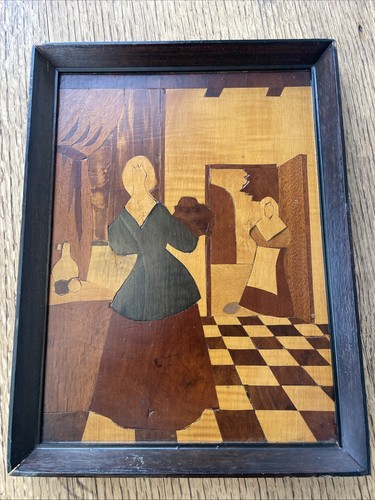Vintage mid century marquetry - century,