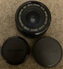 OLD MOUNT FUJI X  FUJICA FX Soligor C/D wide-auto 28mm f/2.8 SLR camera lens