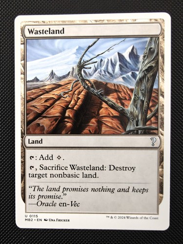 Wasteland mb2 115 mtg - wasteland,